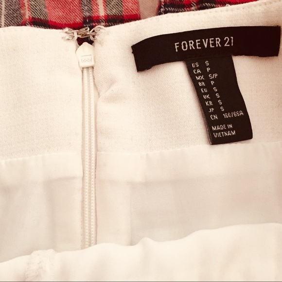 GONE SUNDAY White Tennis Mini Pleated Skirt F21 - Picture 3 of 5